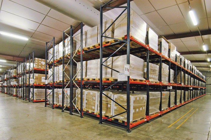 Pushback Rack storage system for El Paso warehouses